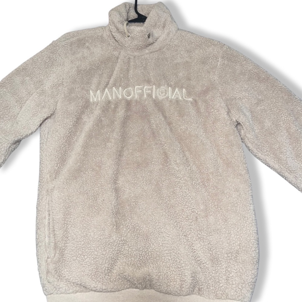 Borg Jacket Sweatshirt Turtleneck